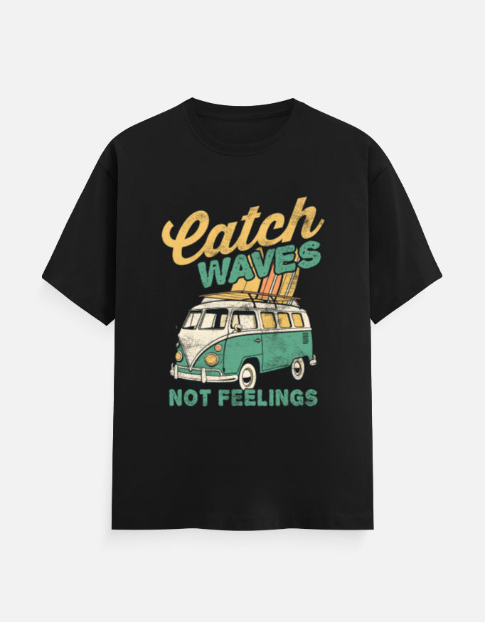Catch Waves Print - Unisex Classic Crew T-Shirt